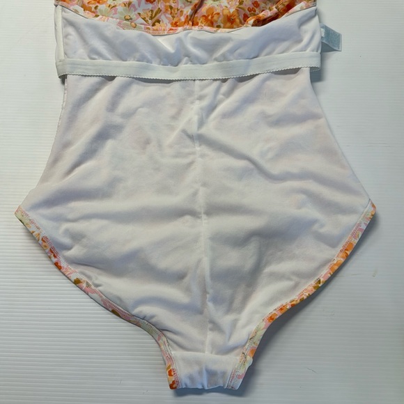 Kona Sol Orange Floral Swimsuit Size Large - Picture 10 of 10